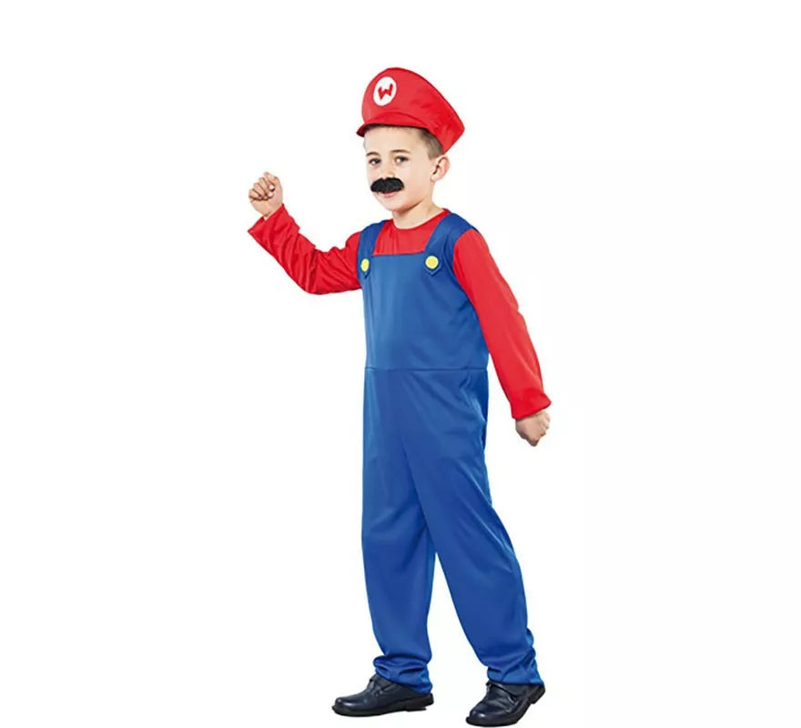 Disfraz de Fontanero rojo para niño