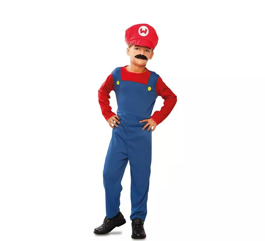 Disfraz de Fontanero rojo para niño