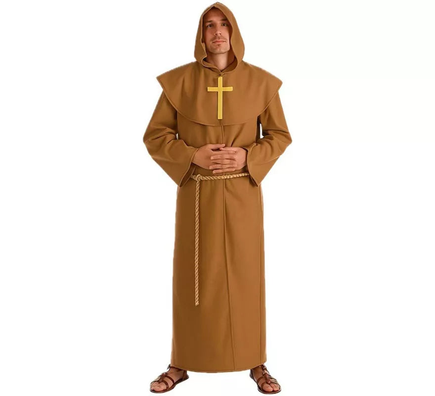 Disfraz de Fraile Marrón para hombre