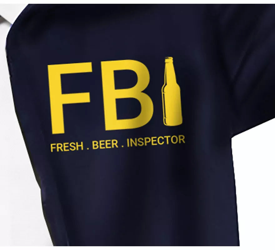 Disfraz de Fresh Beer Inspector FBI para hombre