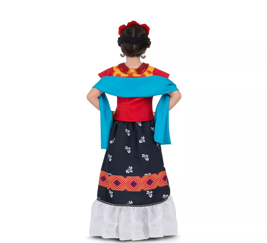 Disfraz de Frida Kahlo Clásica con tocado para bebé y niña