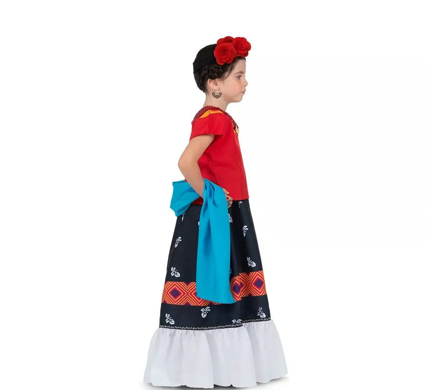 Translation missing: en.Disfraz de Frida Kahlo Clásica con tocado para bebé y niña