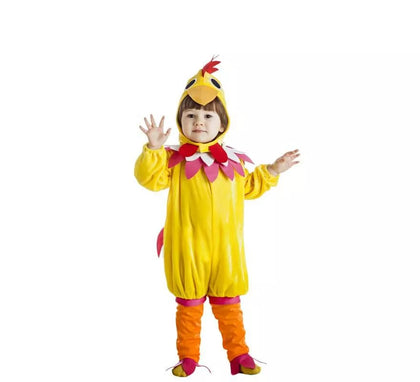 Disfraz de Gallina amarilla para bebé y niños