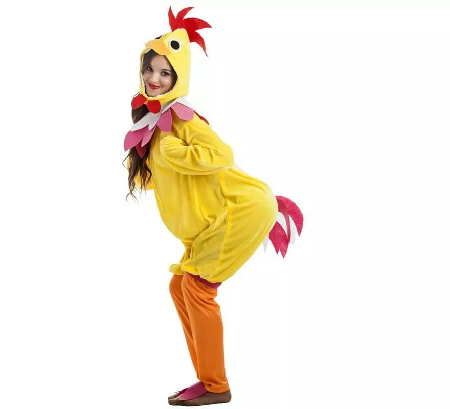 Translation missing: en.Disfraz de Gallina amarillo para mujer