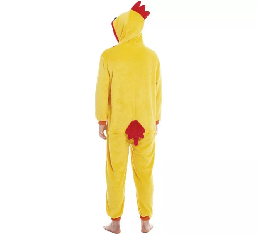 Disfraz de Gallo Amarillo y Rojo para adultos