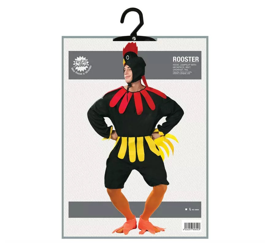 Translation missing: en.Disfraz de Gallo negro para hombre