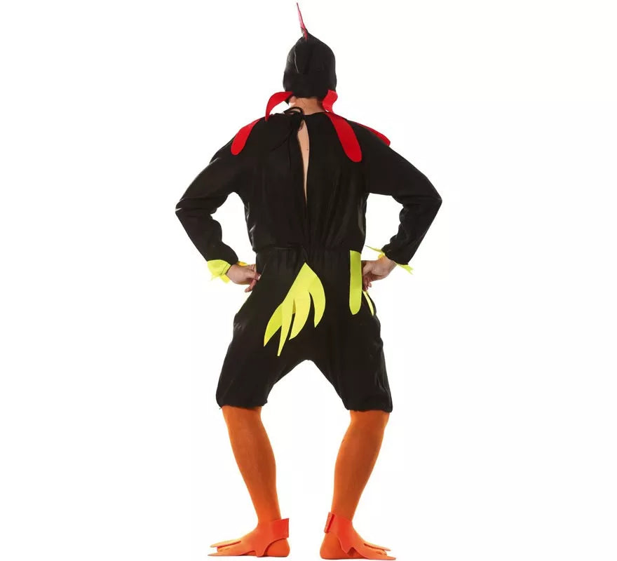 Disfraz de Gallo negro para hombre