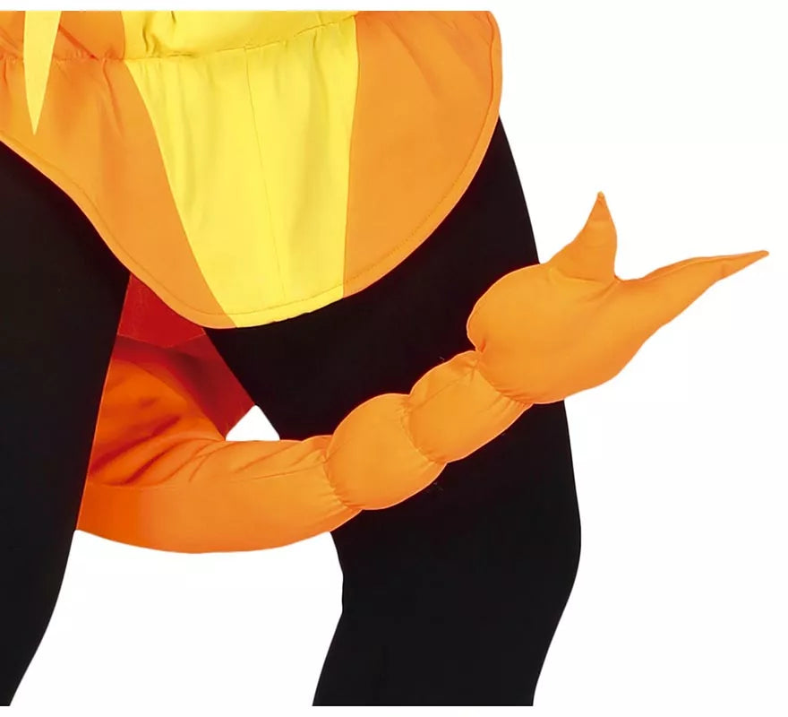 Disfraz de Gamba Naranja para adultos