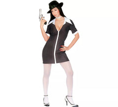 gangster striped dress costume