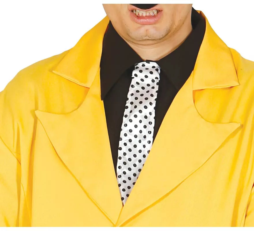 Disfraz de Gánster amarillo para hombre