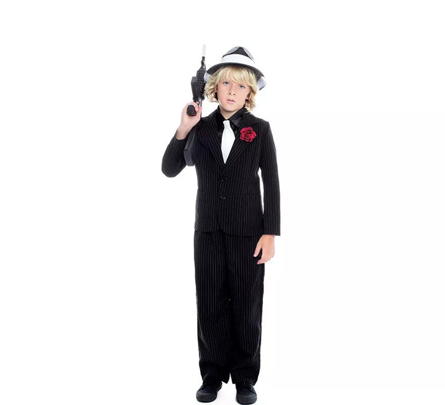 Disfraz de Gánster Jefe Mafioso para niño