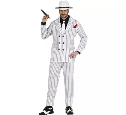 Disfraz de Gánster Millonario Blanco para hombre