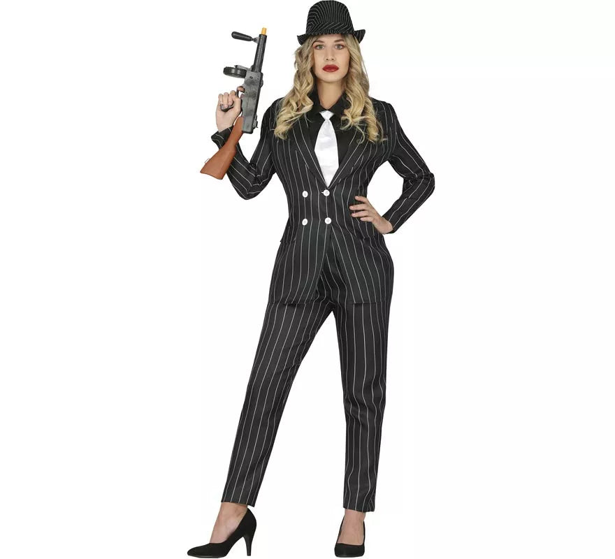 Disfraz de Gánster para mujer