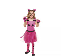 Pink Kitten in dress costume for girl