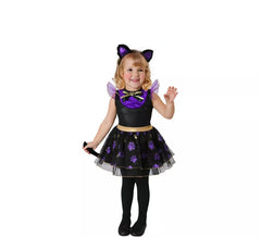 Violet Cat Costume for Girl and Baby