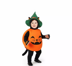 Pumpkin Kitten Costume for Baby