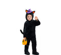 Disfraz de Gatito Negro con Calabaza para bebé y niños