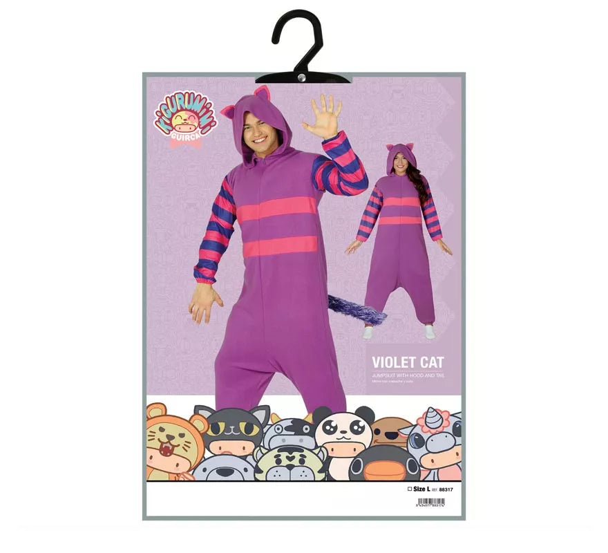 Translation missing: en.Disfraz de Gato Cheshire para adulto