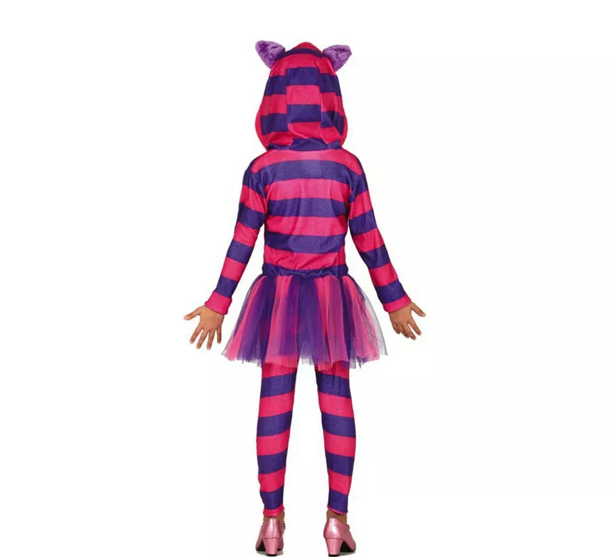 Disfraz de Gato Cheshire para niña