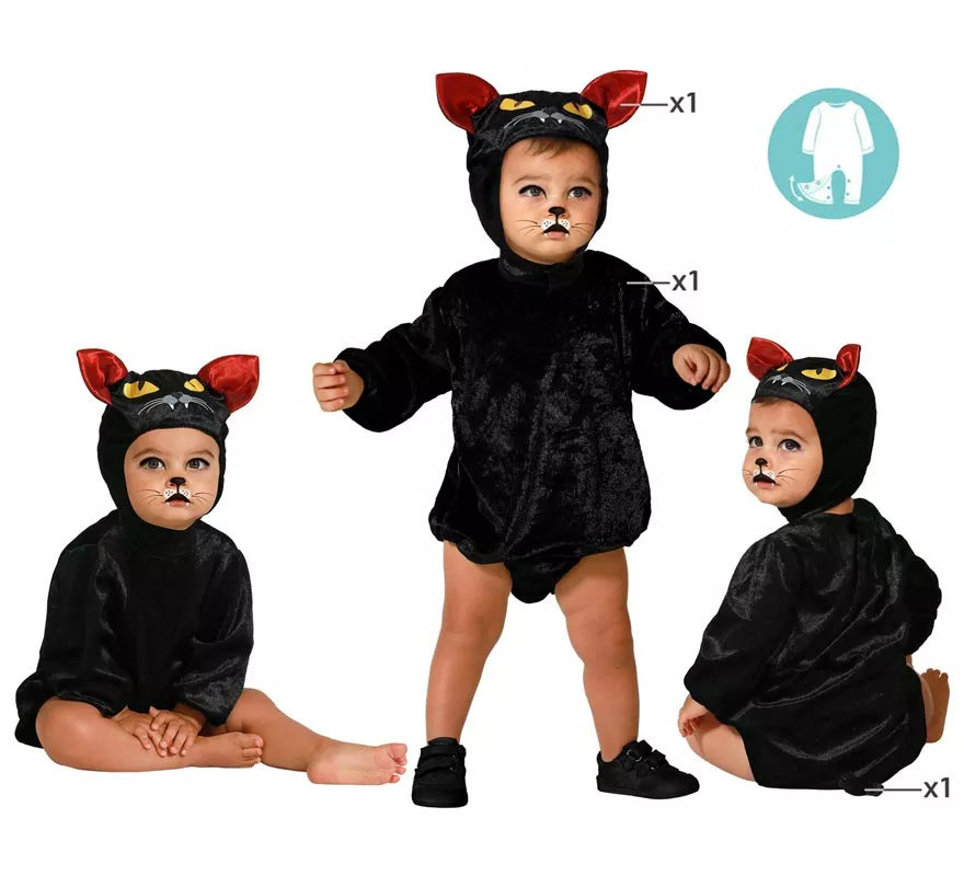 Disfraz de Gato Negro para niños y bebé
