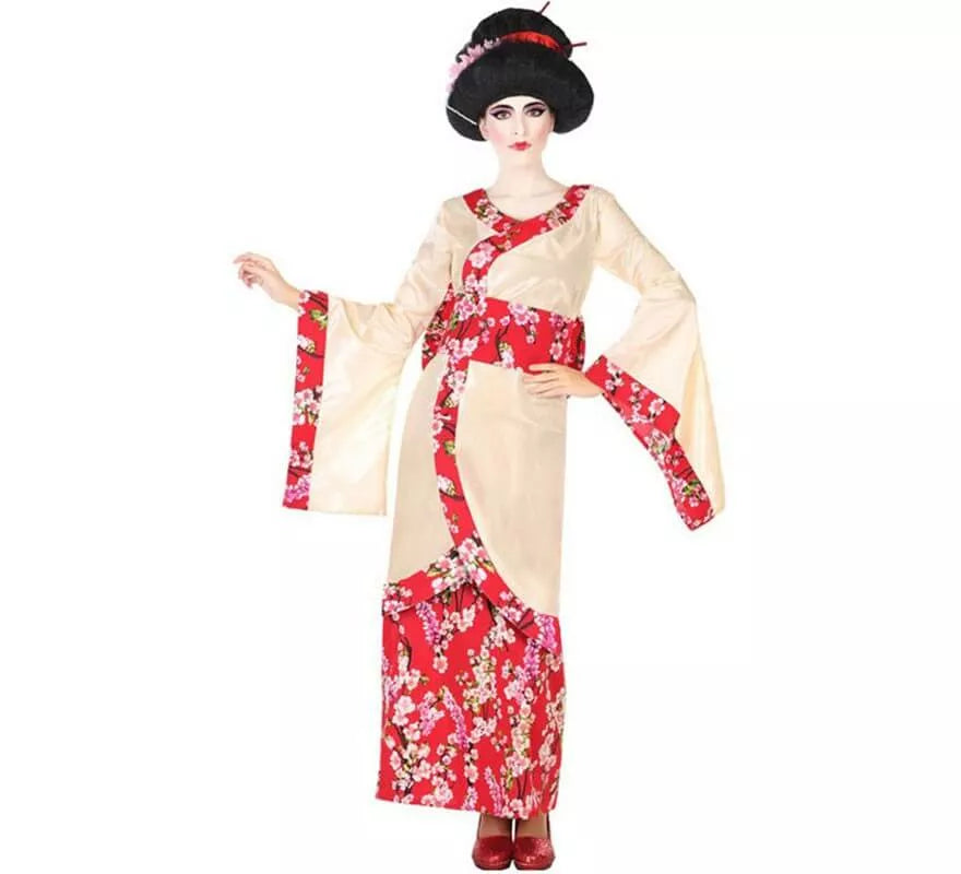 Translation missing: en.Disfraz de Geisha con Flores para mujer