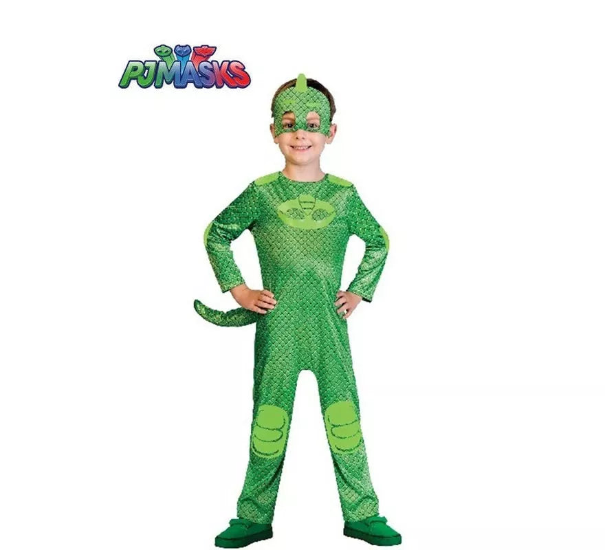 Translation missing: en.Disfraz de Gekko Verde de Pj Masks para niño