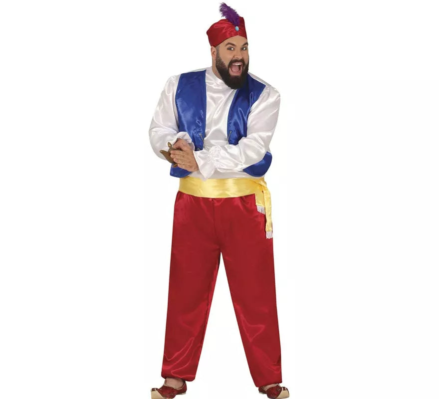 Disfraz de Genio granate para hombre