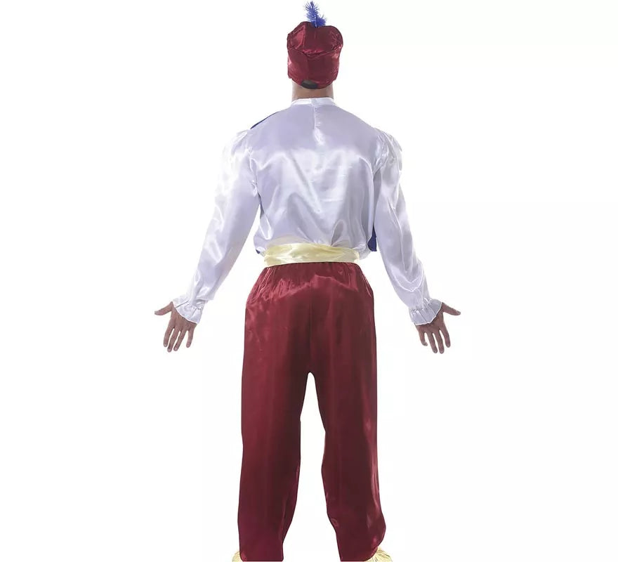 Disfraz de Genio granate para hombre