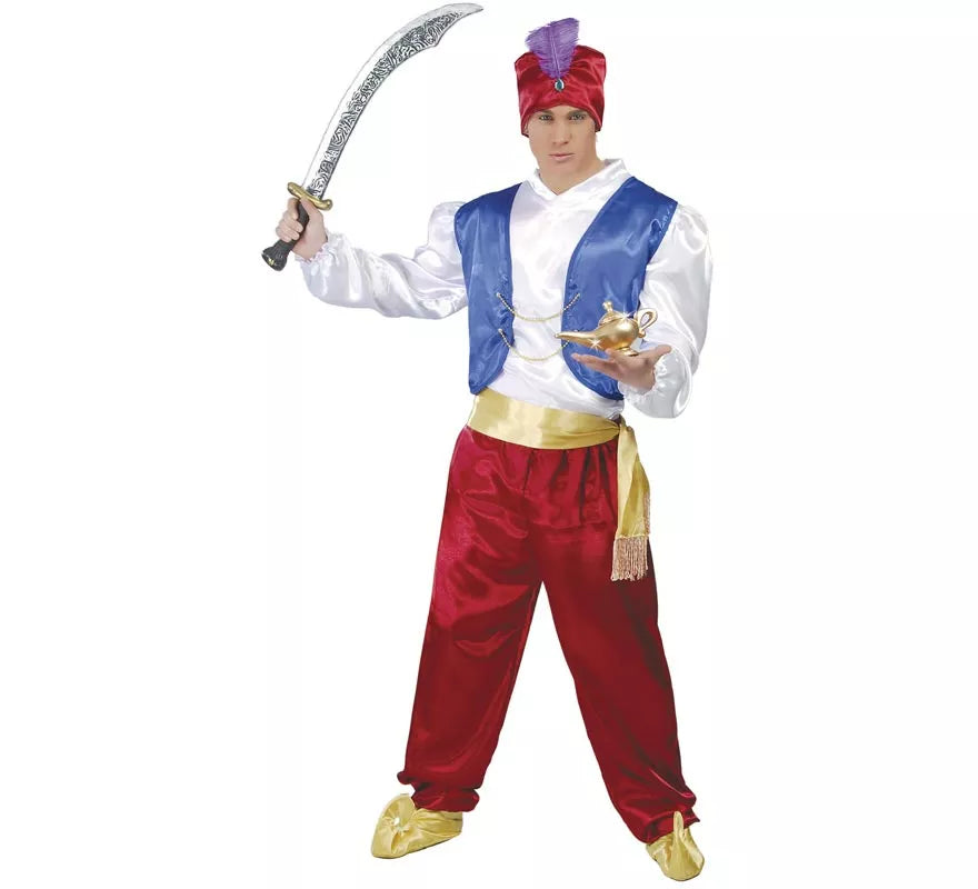 Disfraz de Genio granate para hombre