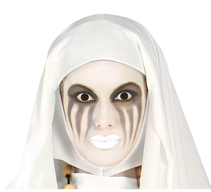 Disfraz de Ghost Monja blanca para mujer en Halloween