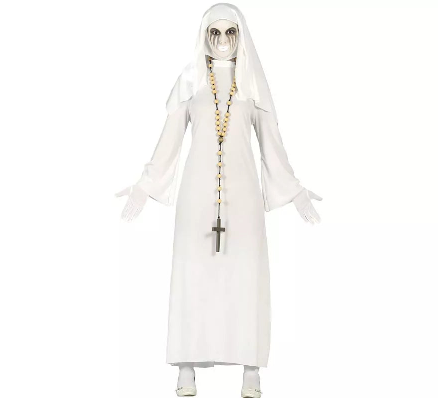 Translation missing: en.Disfraz de Ghost Monja blanca para mujer en Halloween