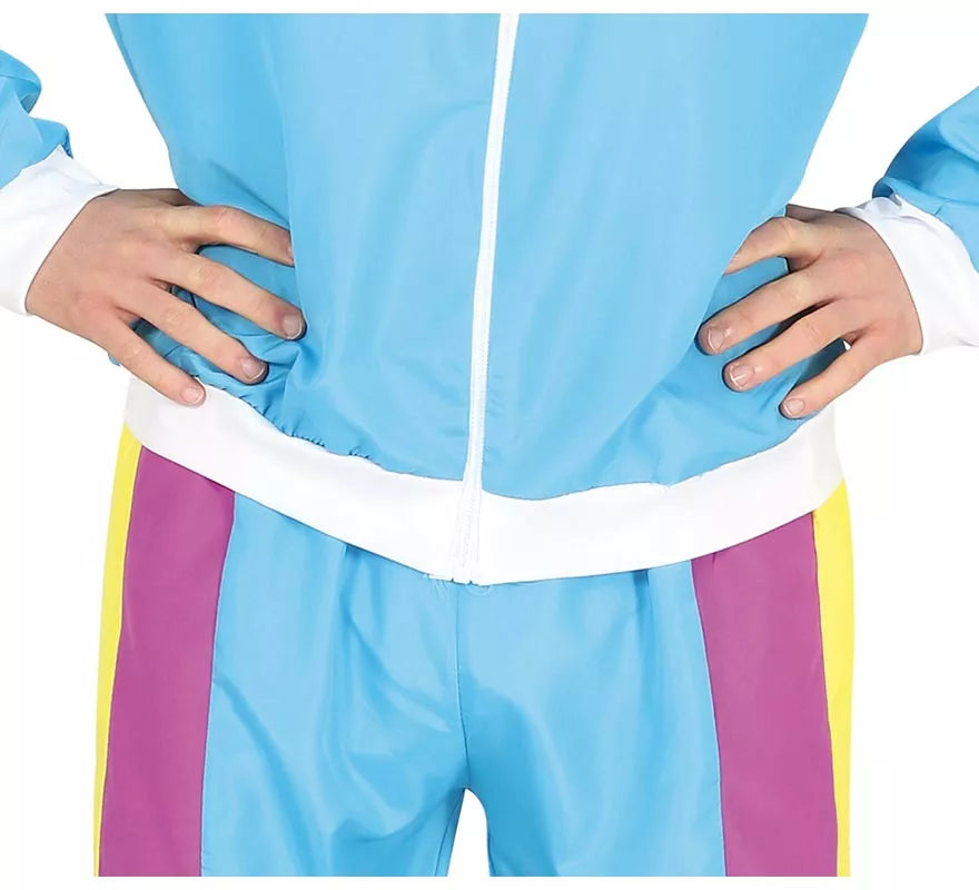 Translation missing: en.Disfraz de Gimnasta Chándal Azul para adolescente