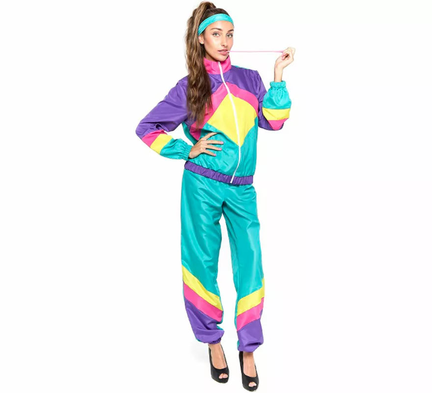 Translation missing: en.Disfraz de Gimnasta Chándal Retro para mujer