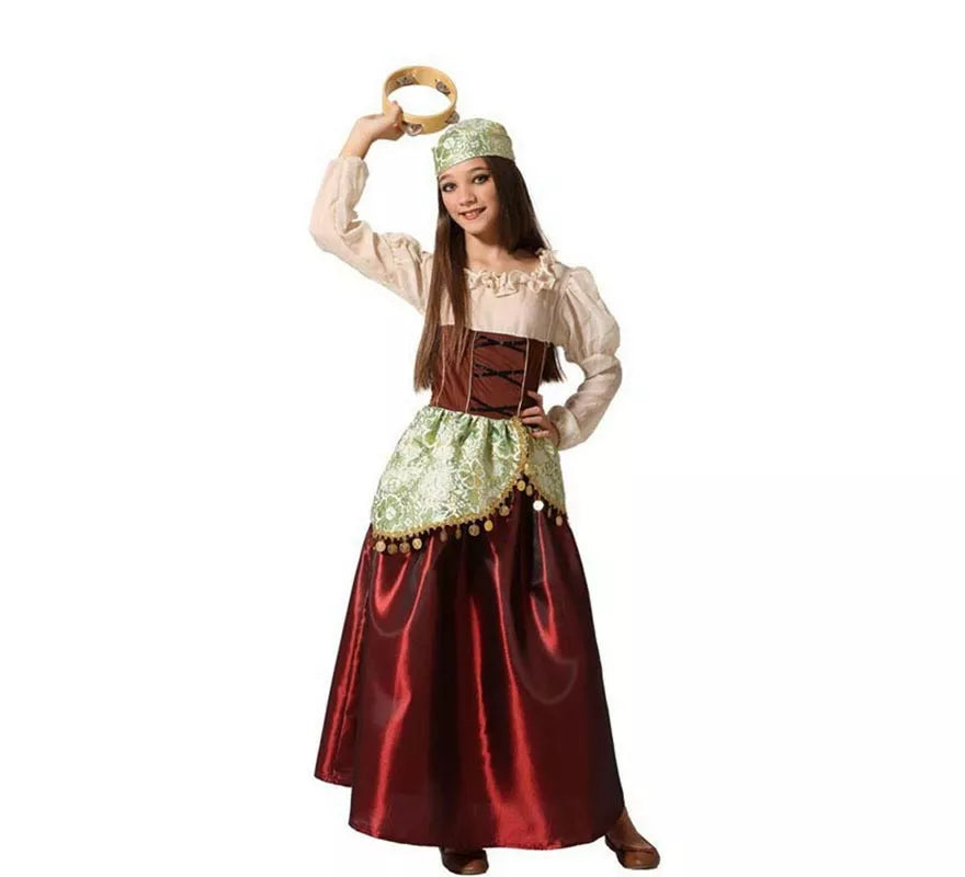 Translation missing: en.Disfraz de Gitana con Pañuelo para niña