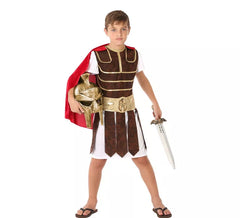 Gladiator costume with cape for children