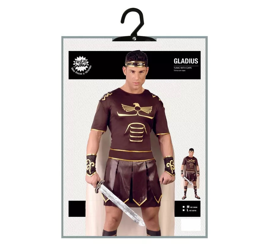 Disfraz de Gladius marrón para hombre