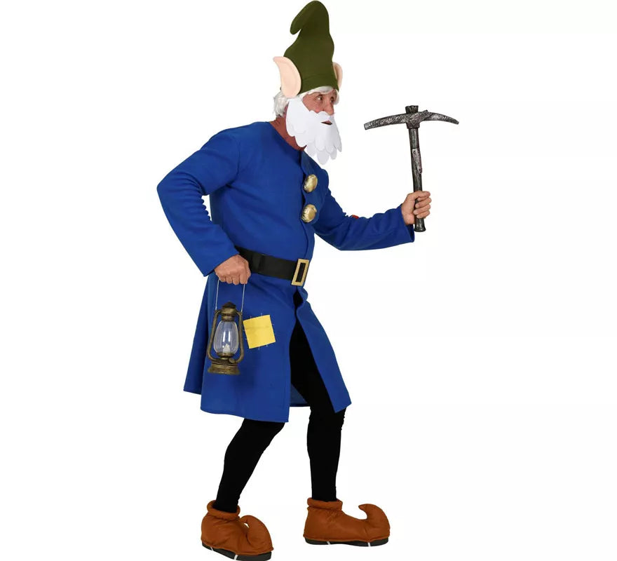 Translation missing: en.Disfraz de Gnomo Azul Trabajador para hombre