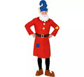 Disfraz de Gnomo Rojo Trabajador para hombre
