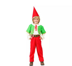Red and Green Gnome Costume for Child