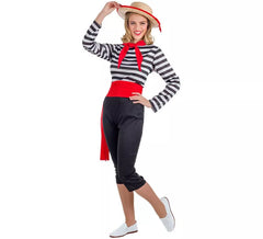 Gondolier costume with hat for women