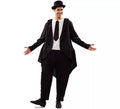 Disfraz de Gordo con traje para hombre