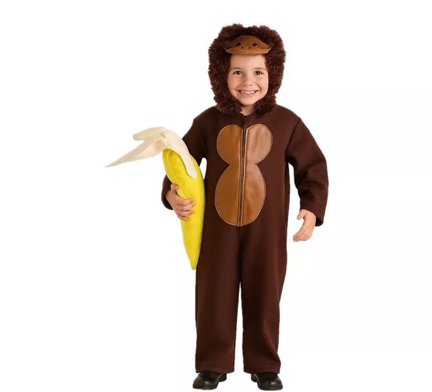 Disfraz de Gorila con Banana para niños