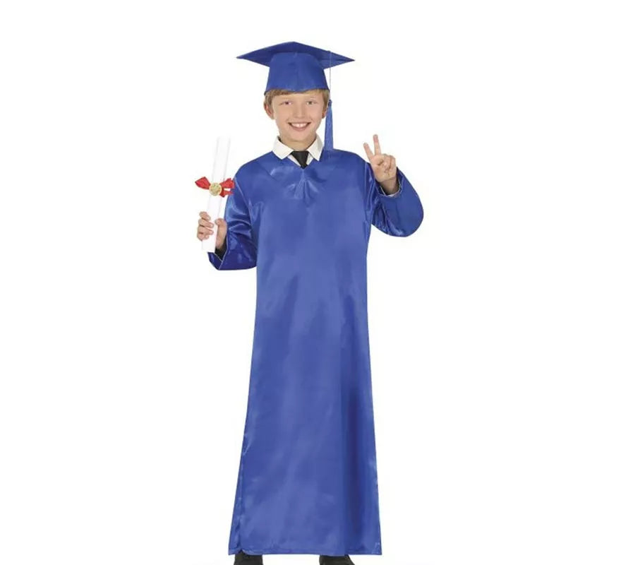 Disfraz de Graduado azul para niños
