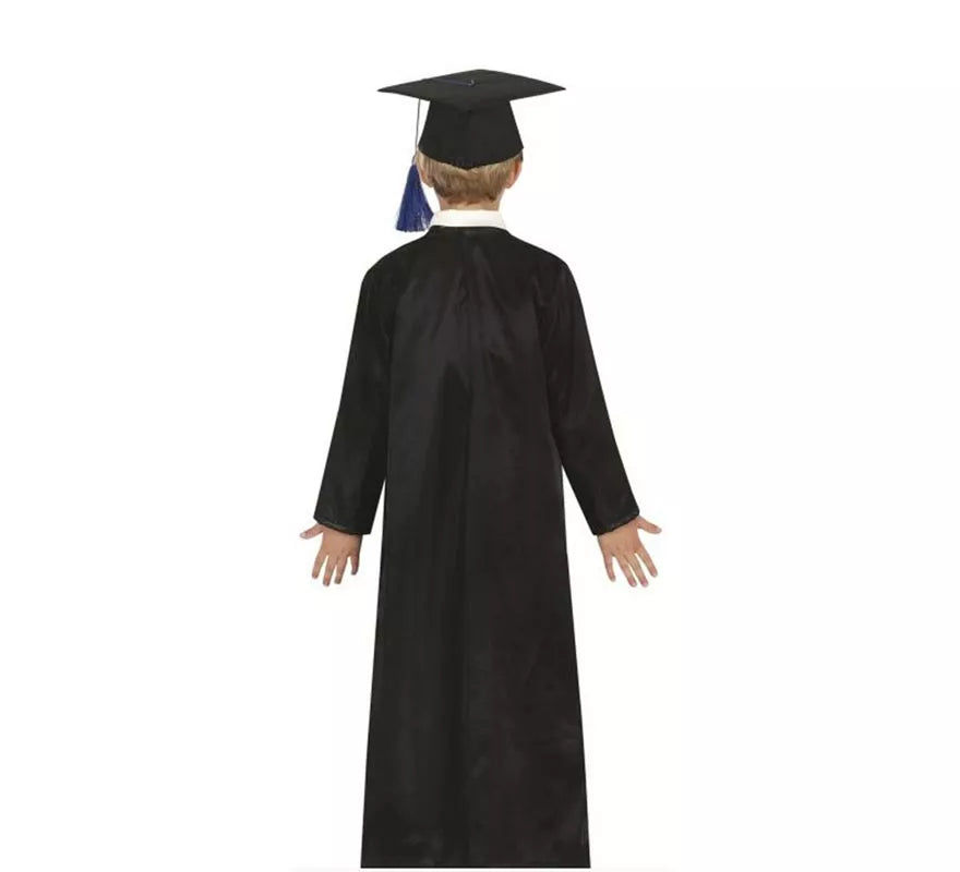 Disfraz de Graduado azul y negro para niños y adolescentes