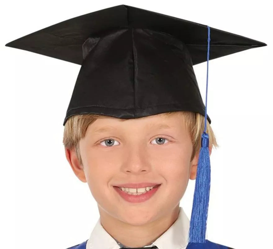 Disfraz de Graduado azul y negro para niños y adolescentes