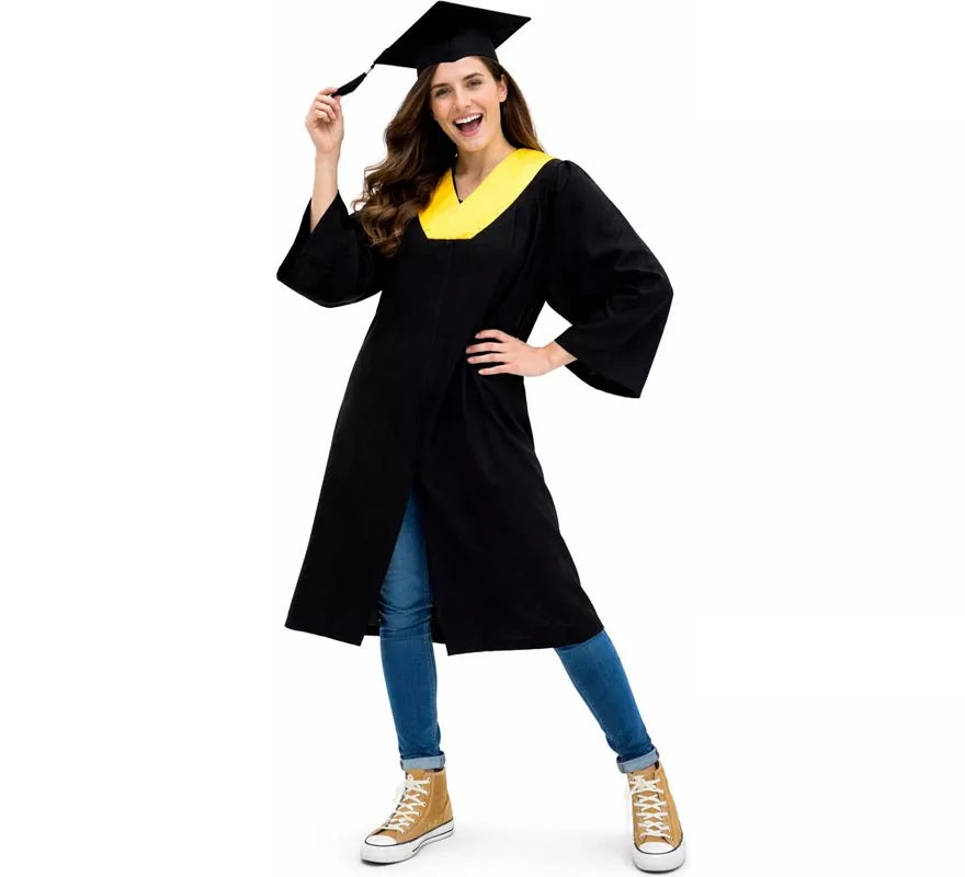 Translation missing: en.Disfraz de Graduado dorado para adultos