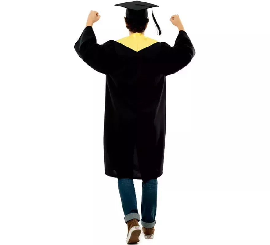 Disfraz de Graduado dorado para adultos