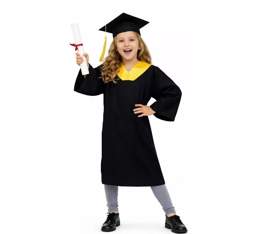 Disfraz de Graduado dorado para niños