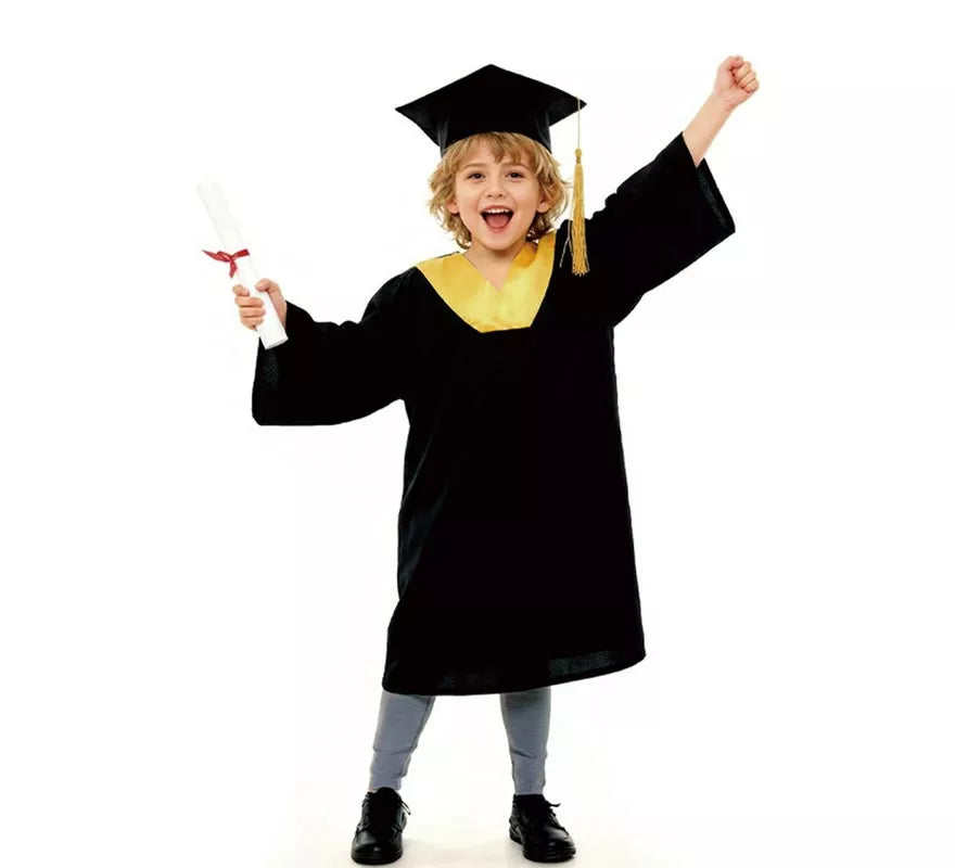 Disfraz de Graduado dorado para niños