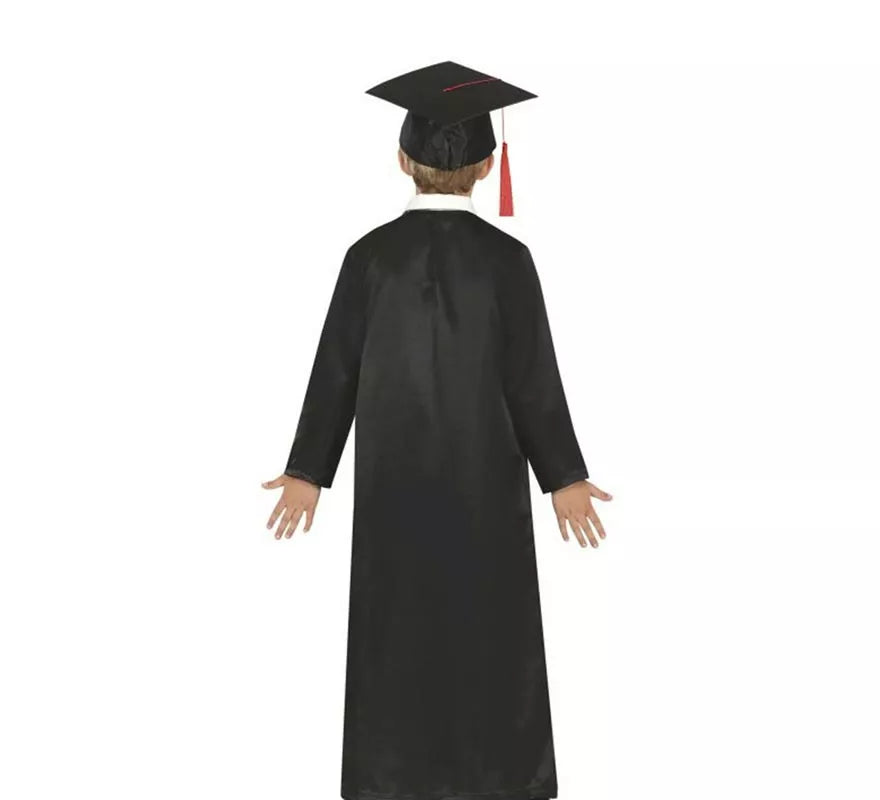 Translation missing: en.Disfraz de Graduado rojo y negro para niños y adolescentes